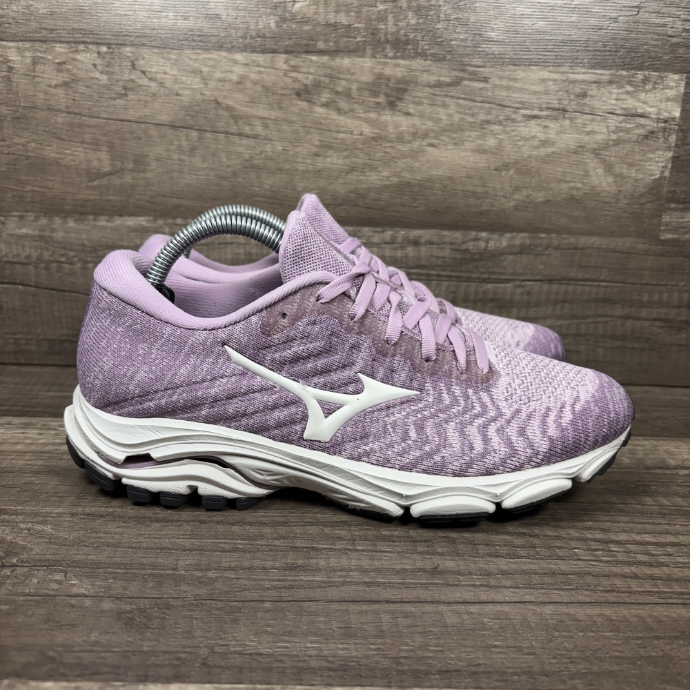 Mizuno Wave Inspire Waveknit Purple Pink Womens Size 7.5 41117.1Y0D Running Shoe